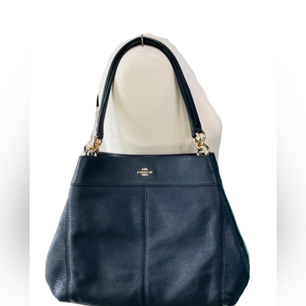 Coach Midnight Blue Leather Lexy Shoulder Bag